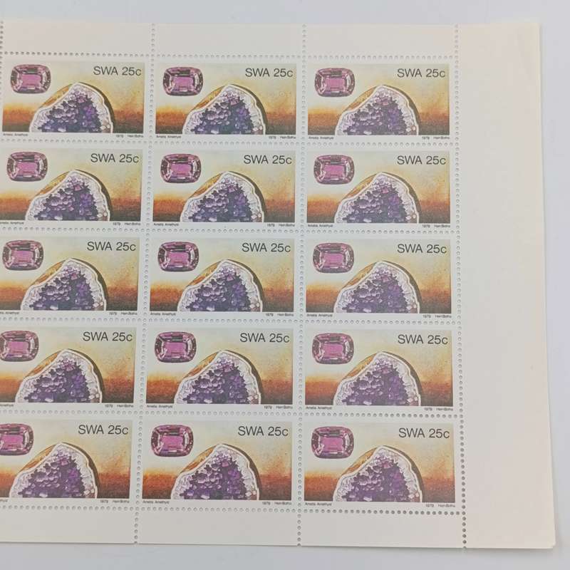 South West Africa 1979 Minerab set of full pages of mint stamps