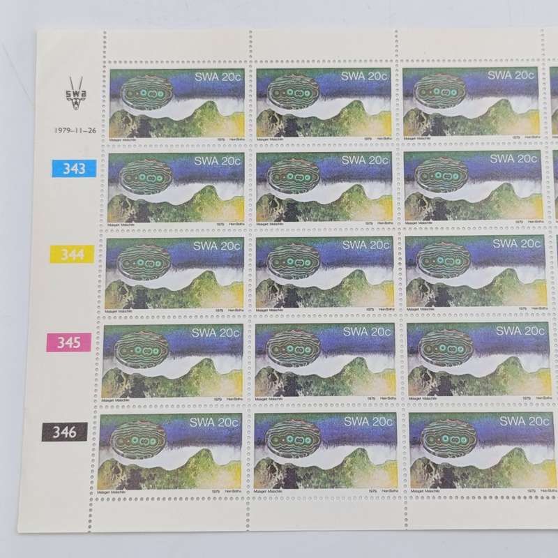 South West Africa 1979 Minerab set of full pages of mint stamps