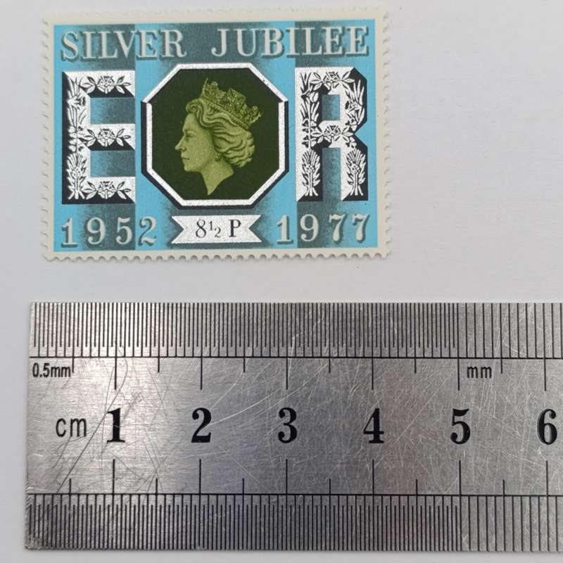 British Post Office mint stamps pack The Silver Jubilee of the Queens Accession