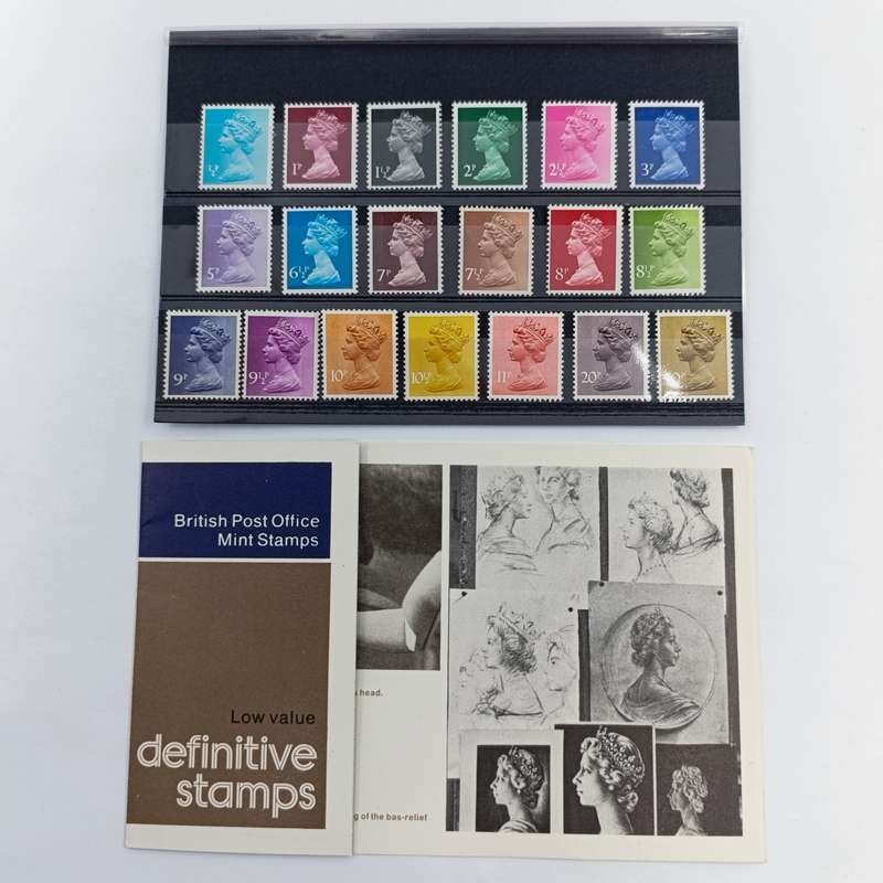 British Post Office Low Values definitive stamps presentation pack no 90