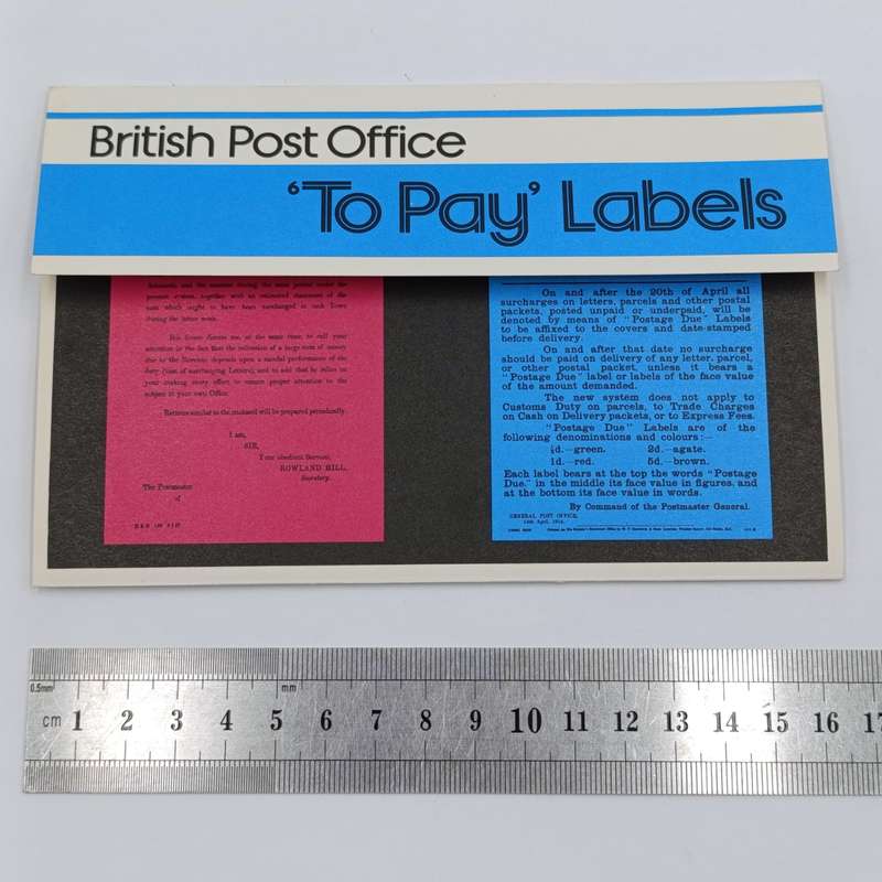 British Post Office To Pay Labels - Pack no 93