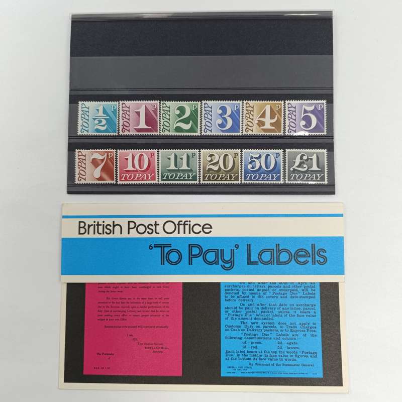 British Post Office To Pay Labels - Pack no 93