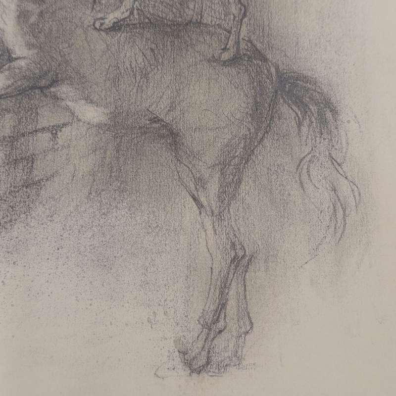 Original Cora Coetzee pencil sketch of the musicians of Bremen