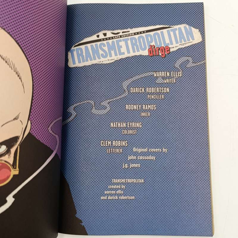 Vertigo Transmetropolitan dirge graphic novel