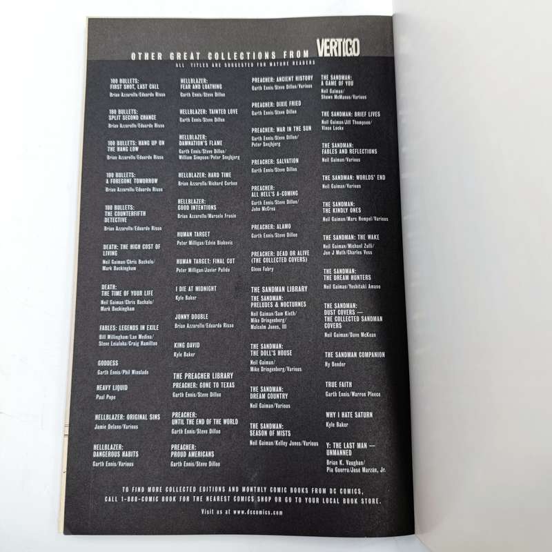 Vertigo Transmetropolitan dirge graphic novel