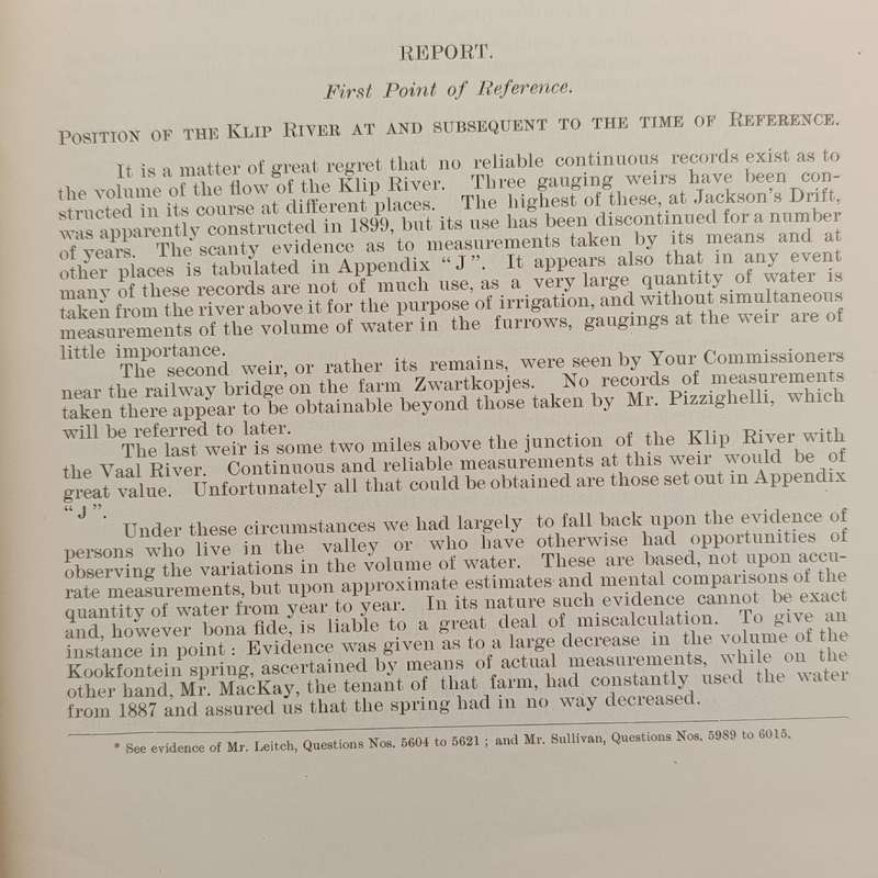 1910 Report of the Klip River investigation commission - Orange River Colony rubber stamp