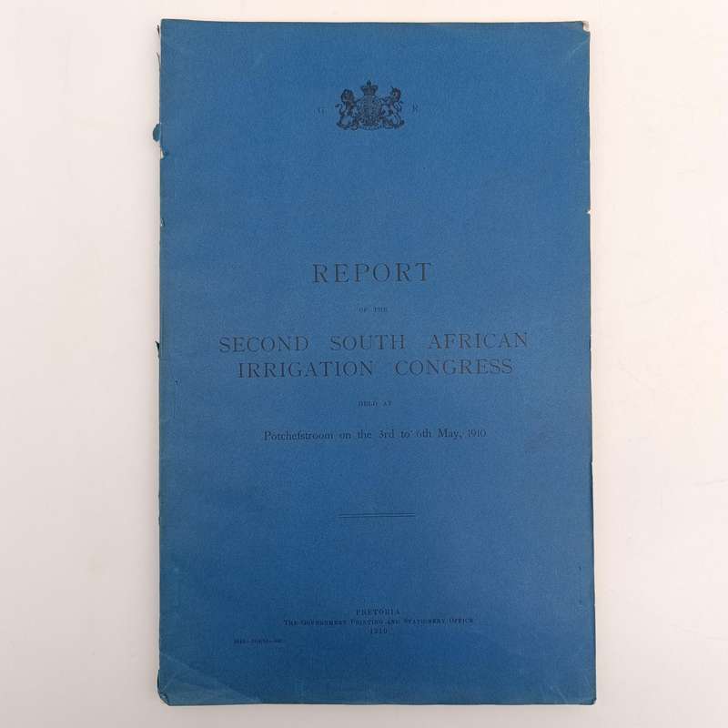 1910 Report of the Second South African irrigation congress including various sub reports
