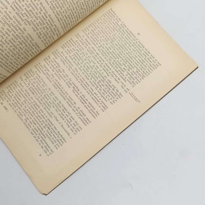 1907 Cape of Good Hope report on the Proposed Ashton canal irrigation project