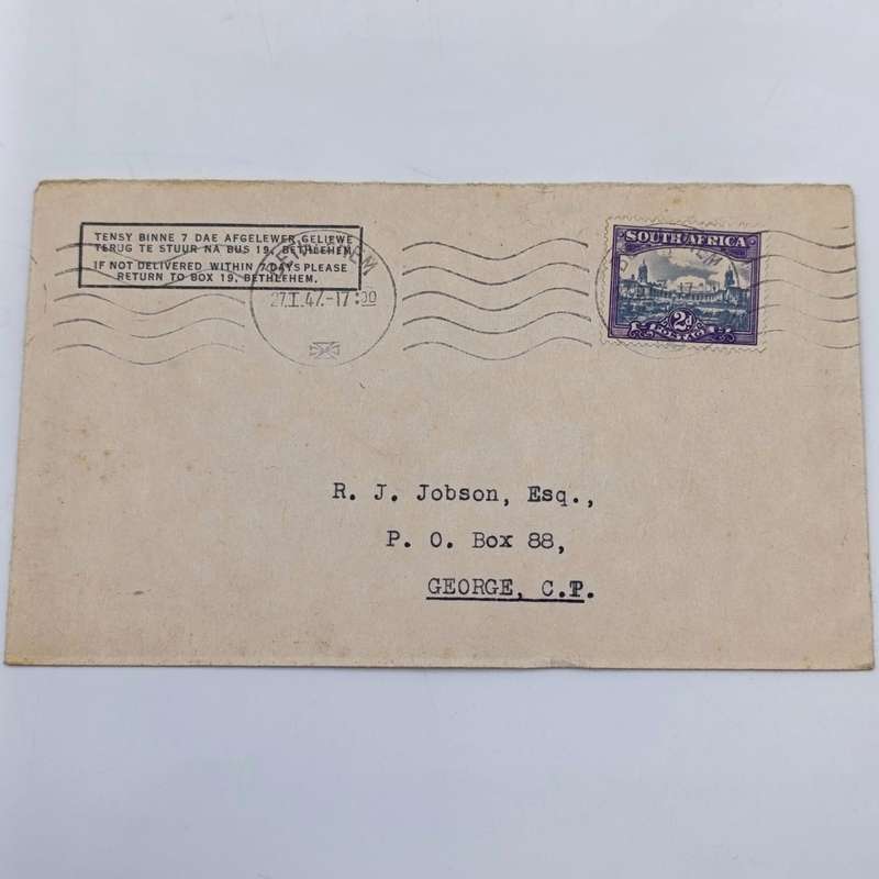 Lot of 10 vintage South African covers with different stamps