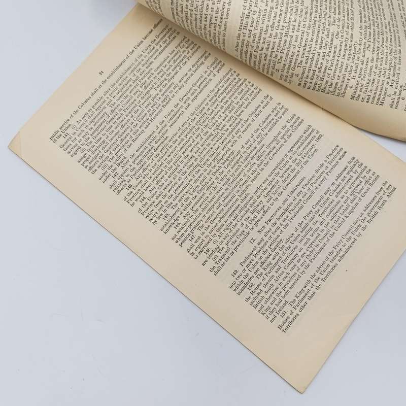 South Africa Original Second Report of the Draft Constitution Bill 1909