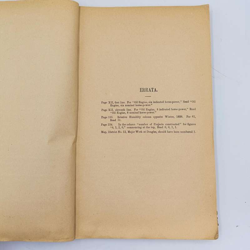 Cape of Good Hope 1899 Special Report on Colonial IRRIGATION and Hydrographic Survey with Statistics