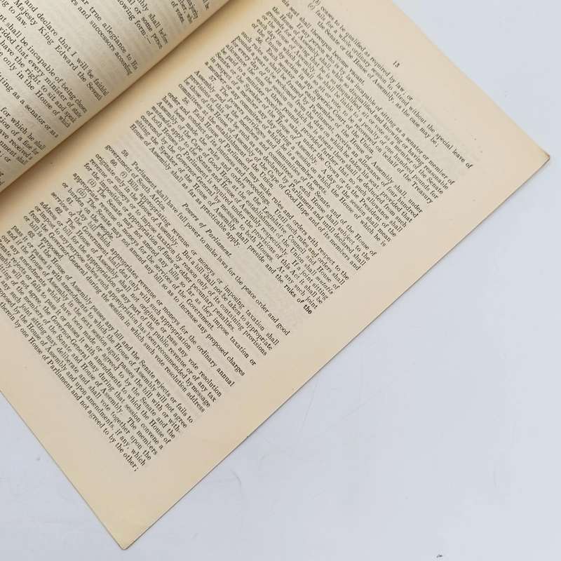 South Africa Second Report to parliaments of delegates to the 1908/9 South African convention