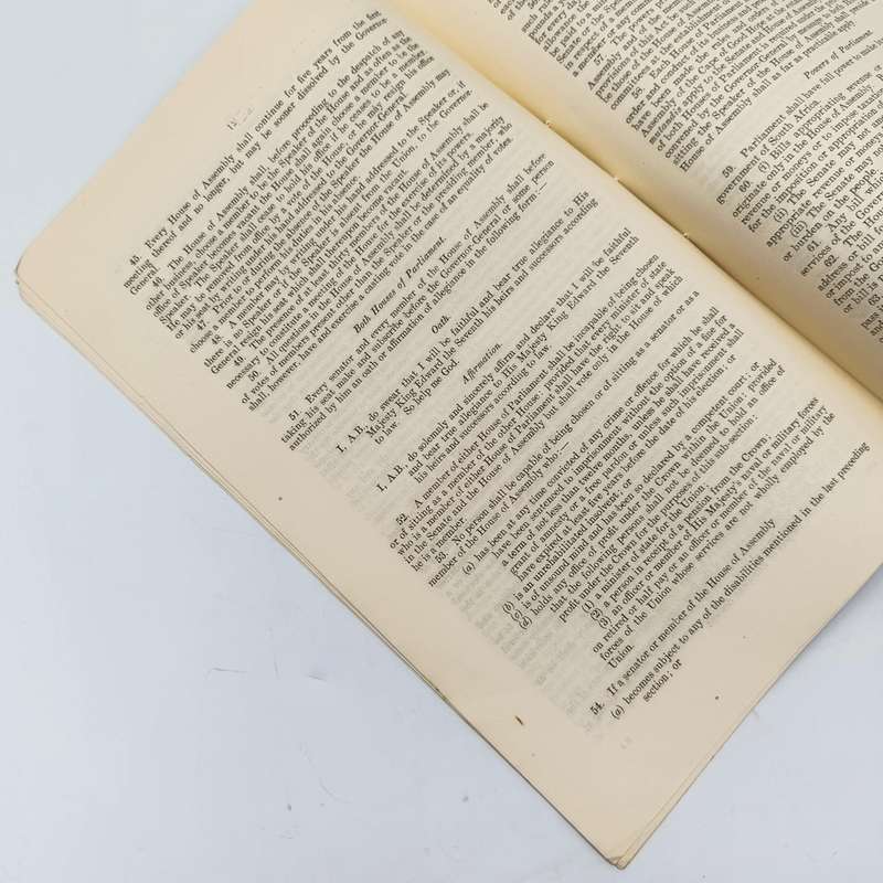 South Africa Second Report to parliaments of delegates to the 1908/9 South African convention
