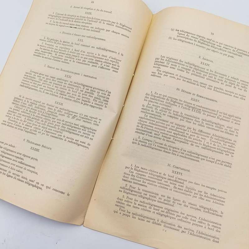 1906 Radiotelegraphic Convention document ordered by the House of Commons signed at Berlin 1906