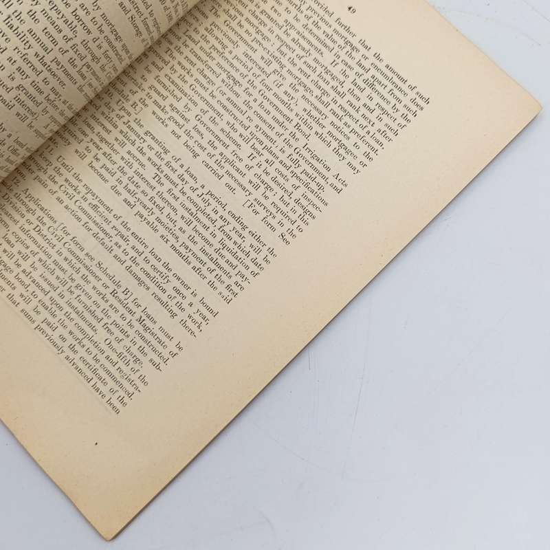 Cape of Good Hope 1903 Acts, proclamations and Government notices relating to irregation and Loans