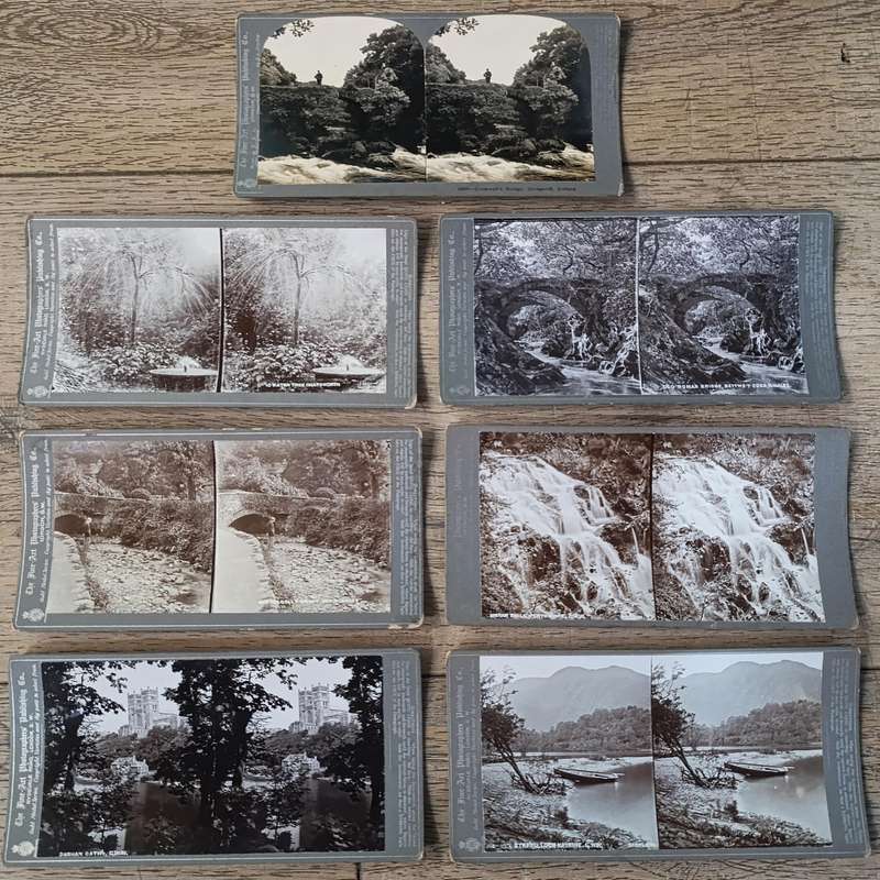 Lot of 7 British Isles / Ireland stereocards