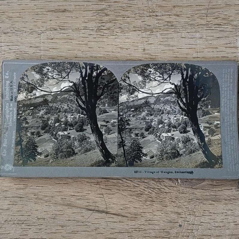 Lot of 4 Switzerland stereocards