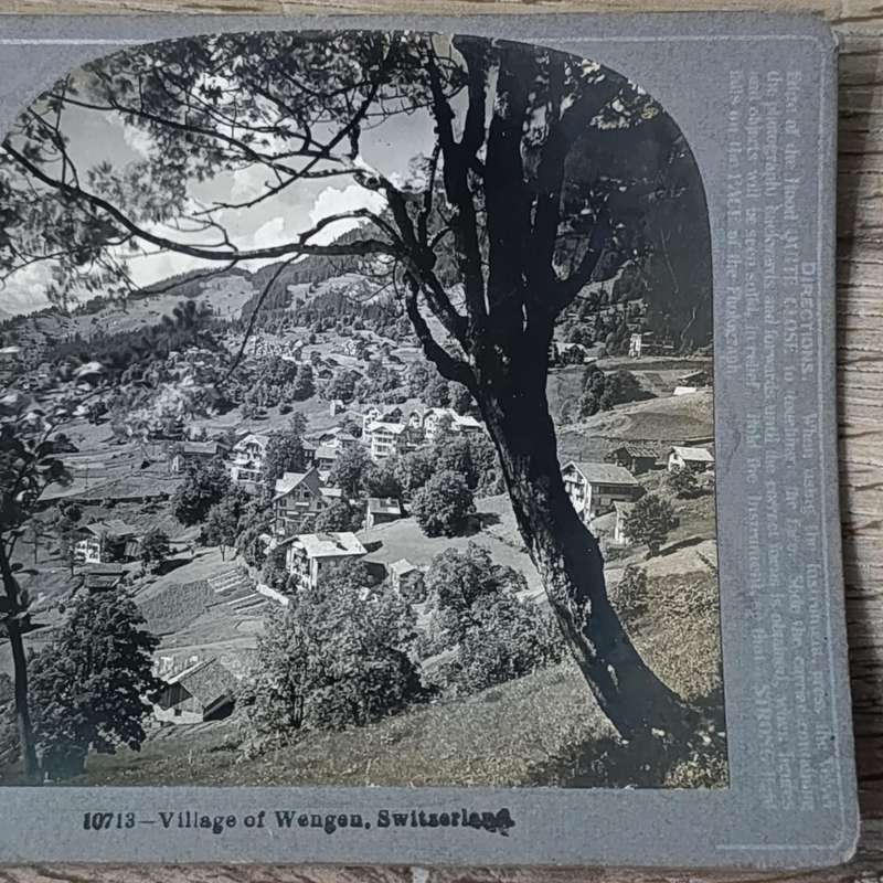 Lot of 4 Switzerland stereocards
