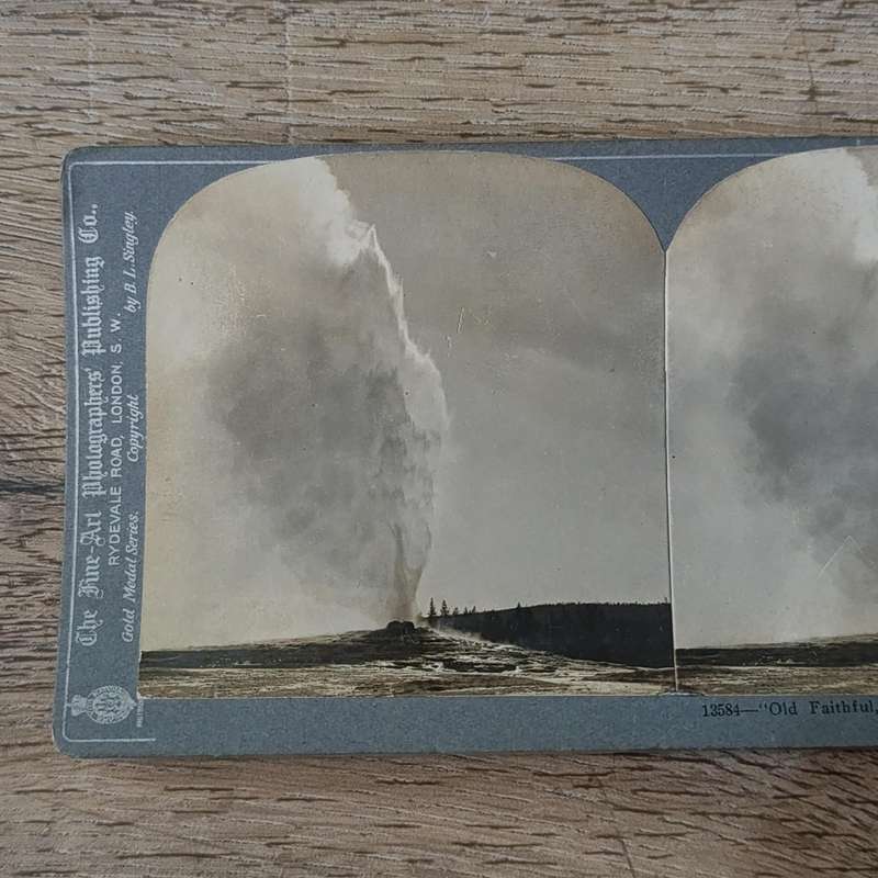 Lot of 6 antique USA stereocards