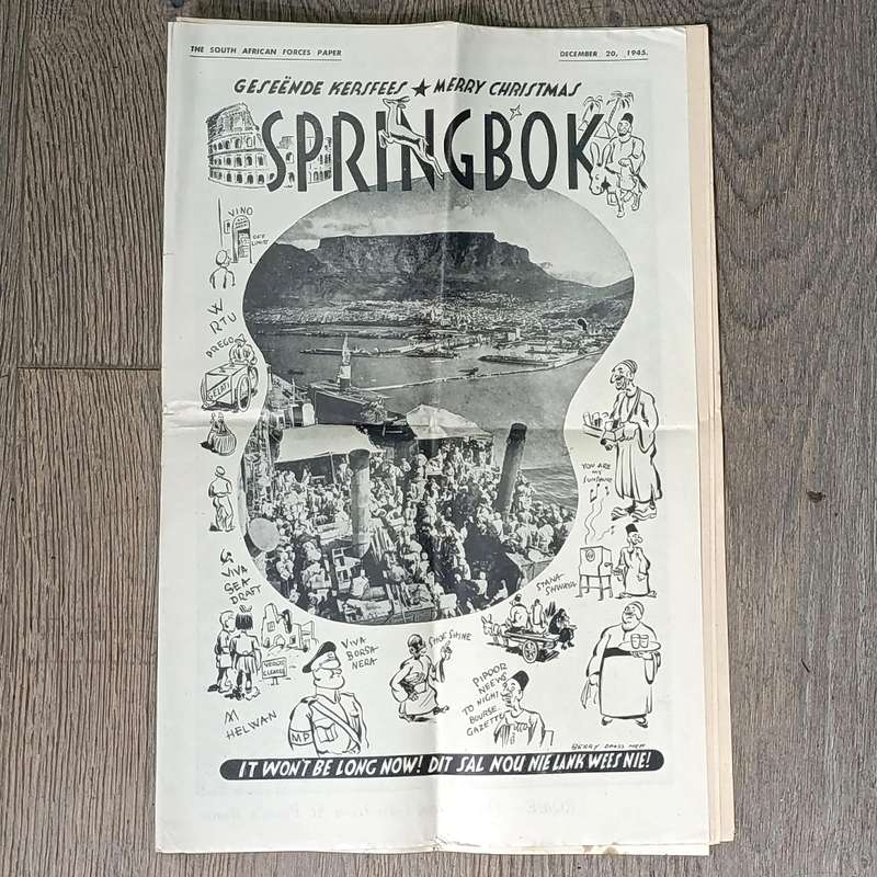 South African Forces newspaper - Springbok - 20 December 1945 - Very good condition