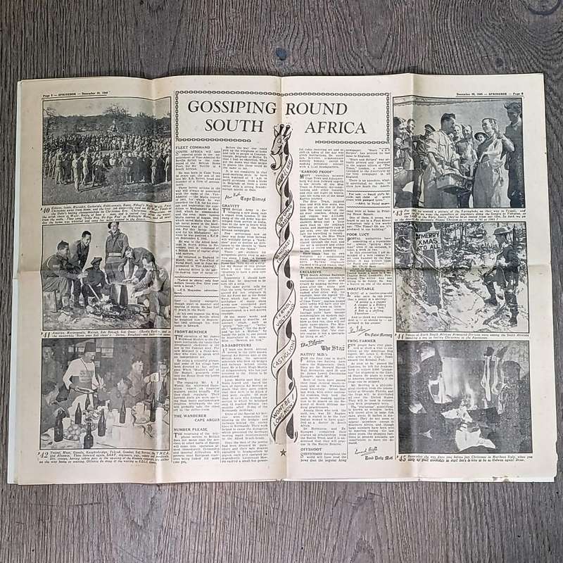 South African Forces newspaper - Springbok - 20 December 1945 - Very good condition