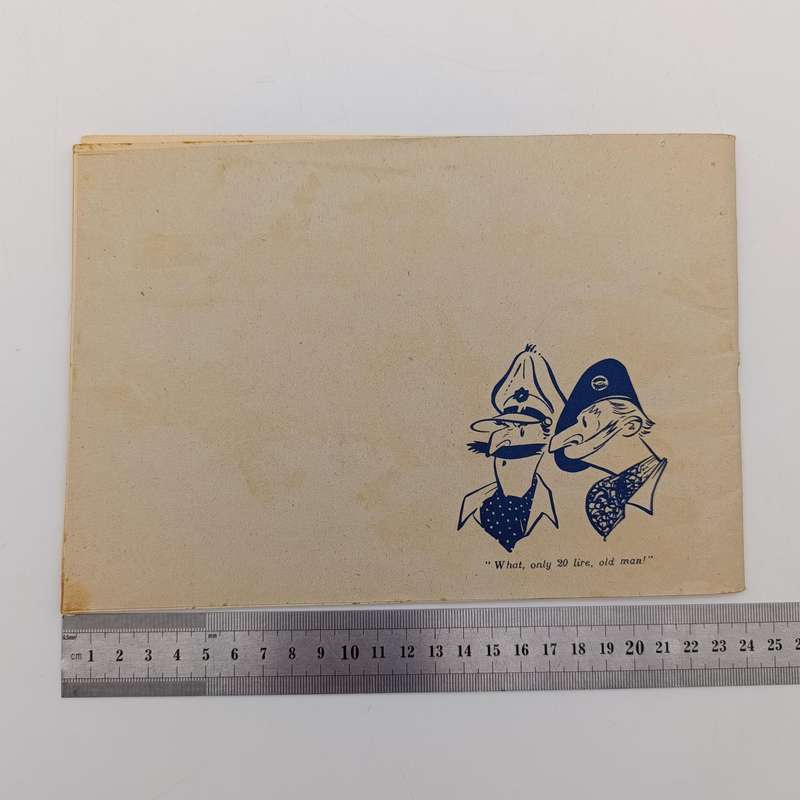 Joke Book released by British Army newspaper unit in Italy WW2 1944 - The Two Types