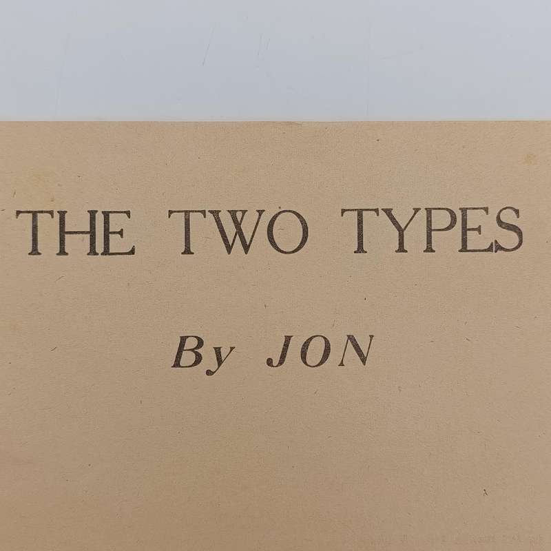 Joke Book released by British Army newspaper unit in Italy WW2 1944 - The Two Types