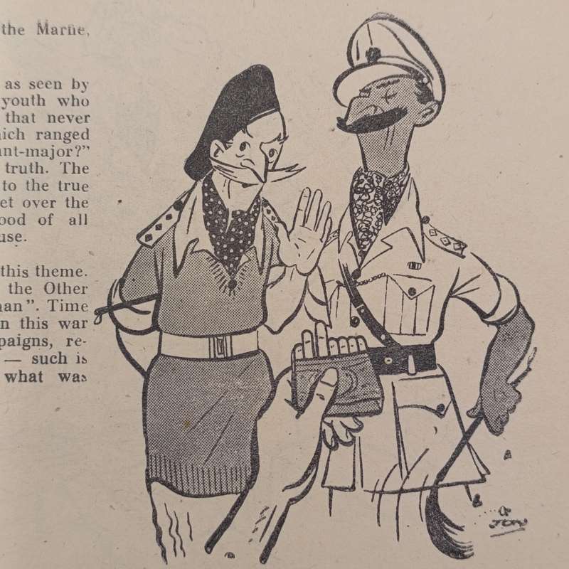 Joke Book released by British Army newspaper unit in Italy WW2 1944 - The Two Types