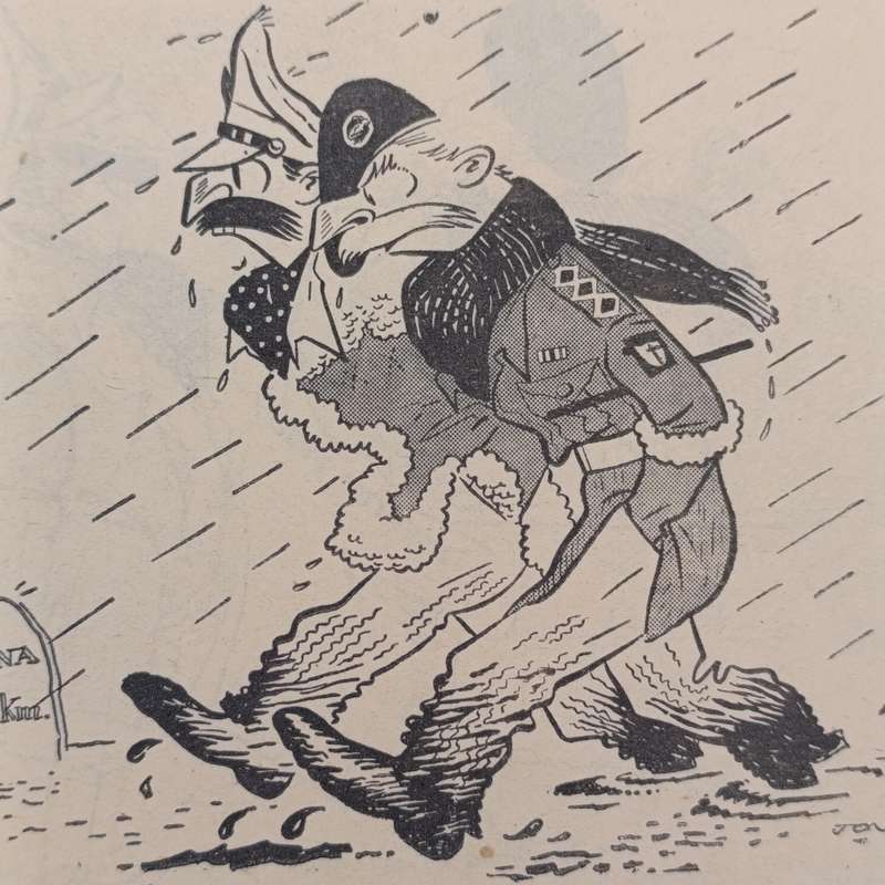 Joke Book released by British Army newspaper unit in Italy WW2 1944 - The Two Types