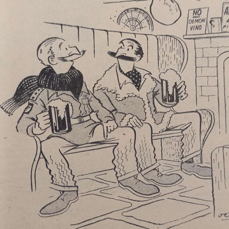 Joke Book released by British Army newspaper unit in Italy WW2 1944 - The Two Types