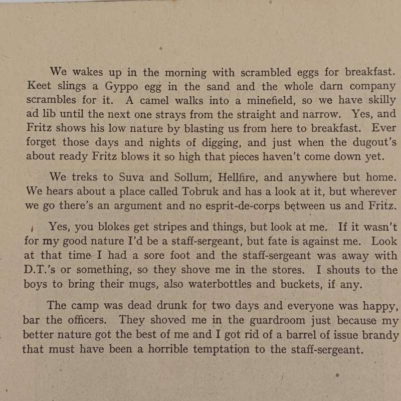 WW2 book by Sgt. Bill Johnstone - Mixed Mirages