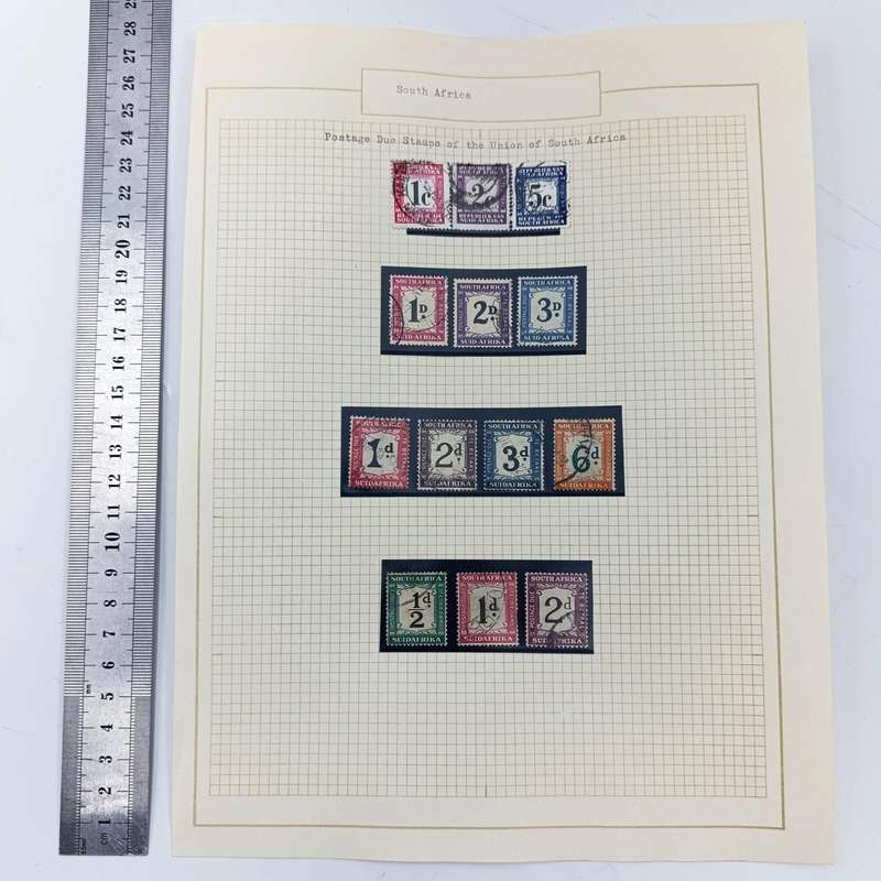 Lot of 10 postage due stamps plus RSA lot of 3 postage due stamps