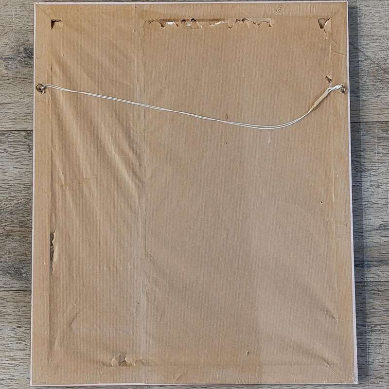 Original Frans Claerhout charcoal painting in frame