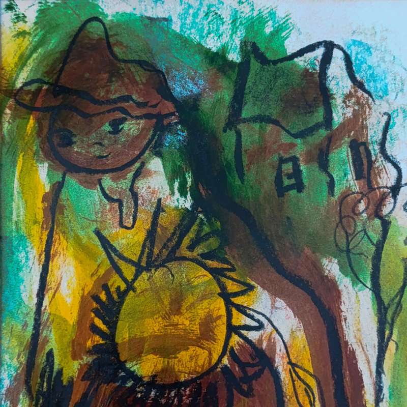 Original Frans Claerhout painting in frame
