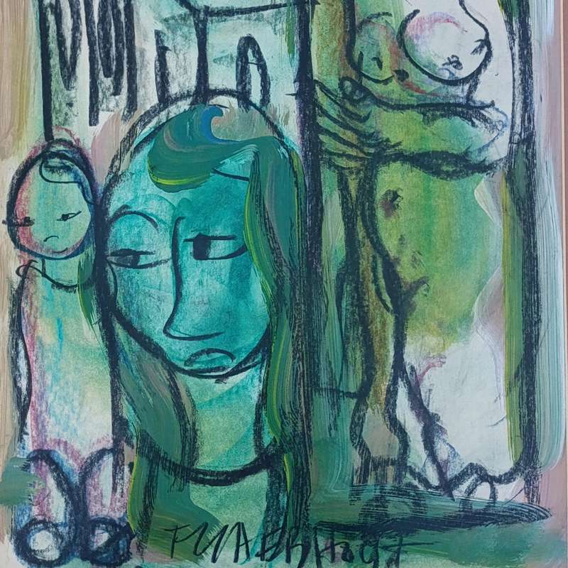 Original Frans Claerhout painting in frame