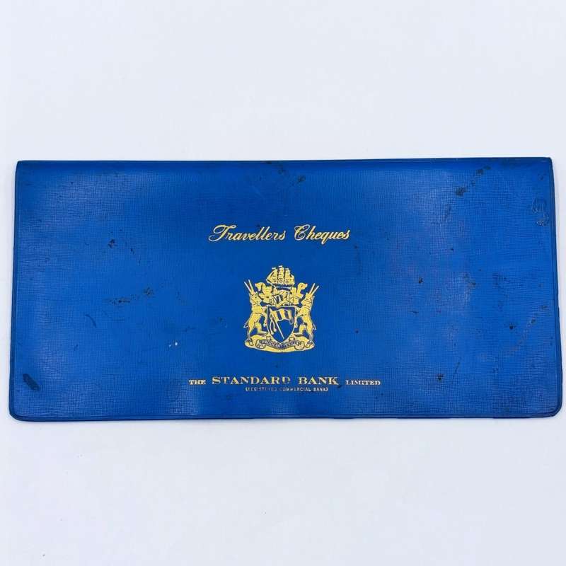 Vintage Standard Bank pouch for Traveler's Cheques