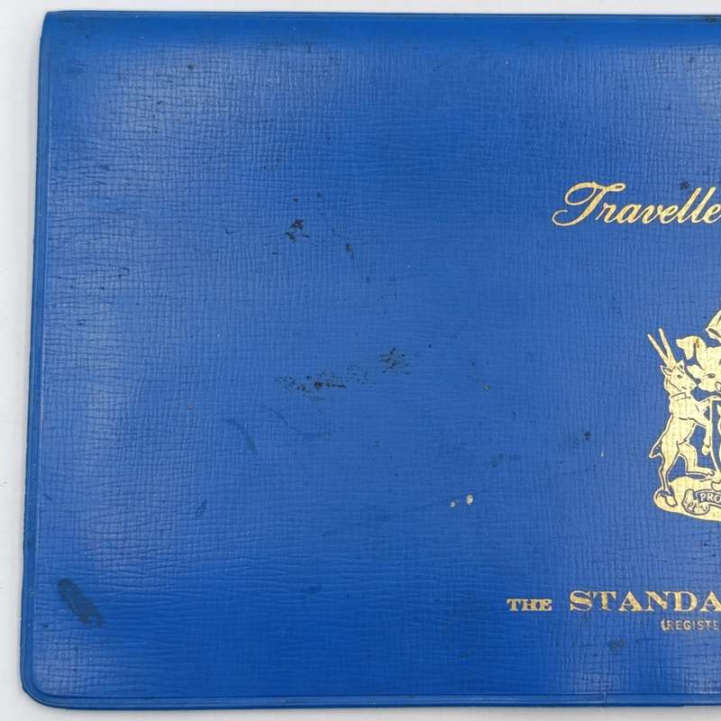 Vintage Standard Bank pouch for Traveler's Cheques