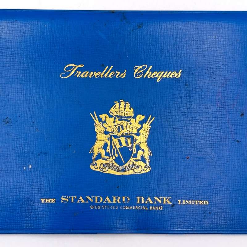 Vintage Standard Bank pouch for Traveler's Cheques