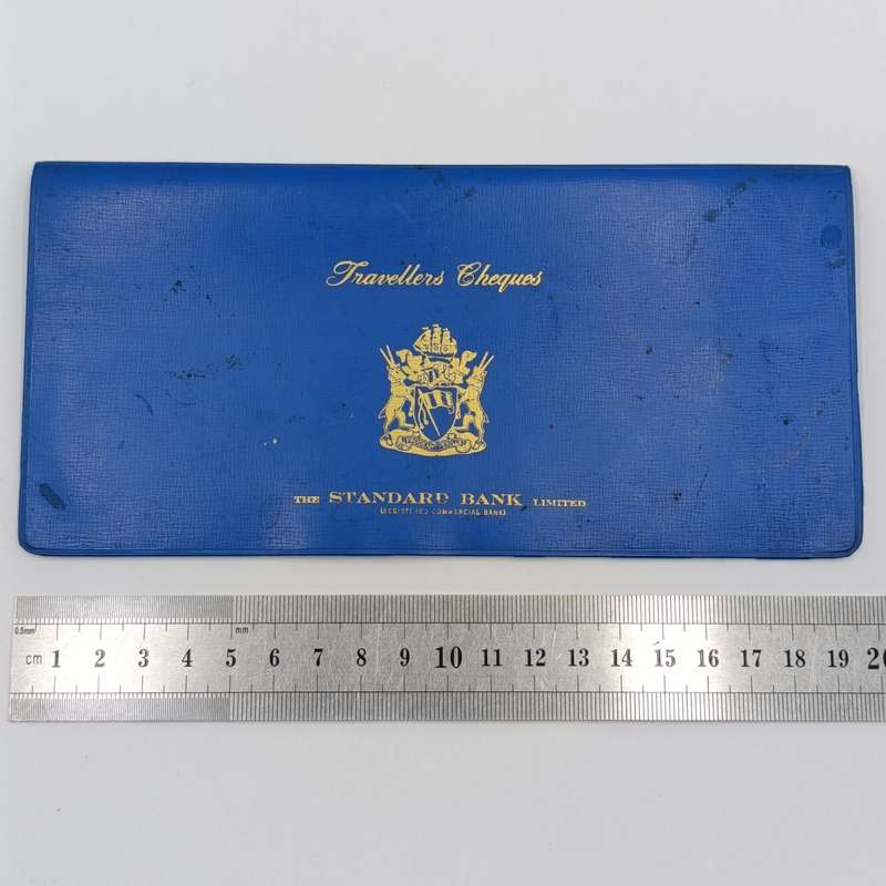 Vintage Standard Bank pouch for Traveler's Cheques