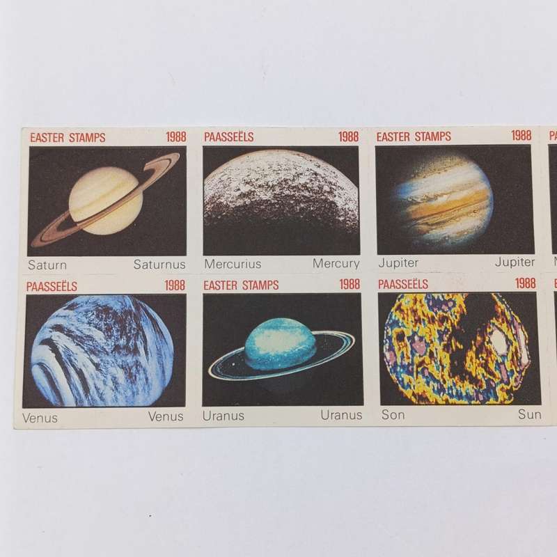 South Africa 1988 set of Easter stamps - Planets
