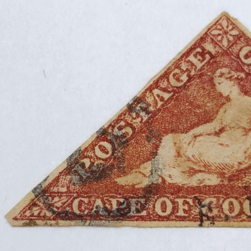 Cape Triangular one penny carmine red SACC 14 - 1864