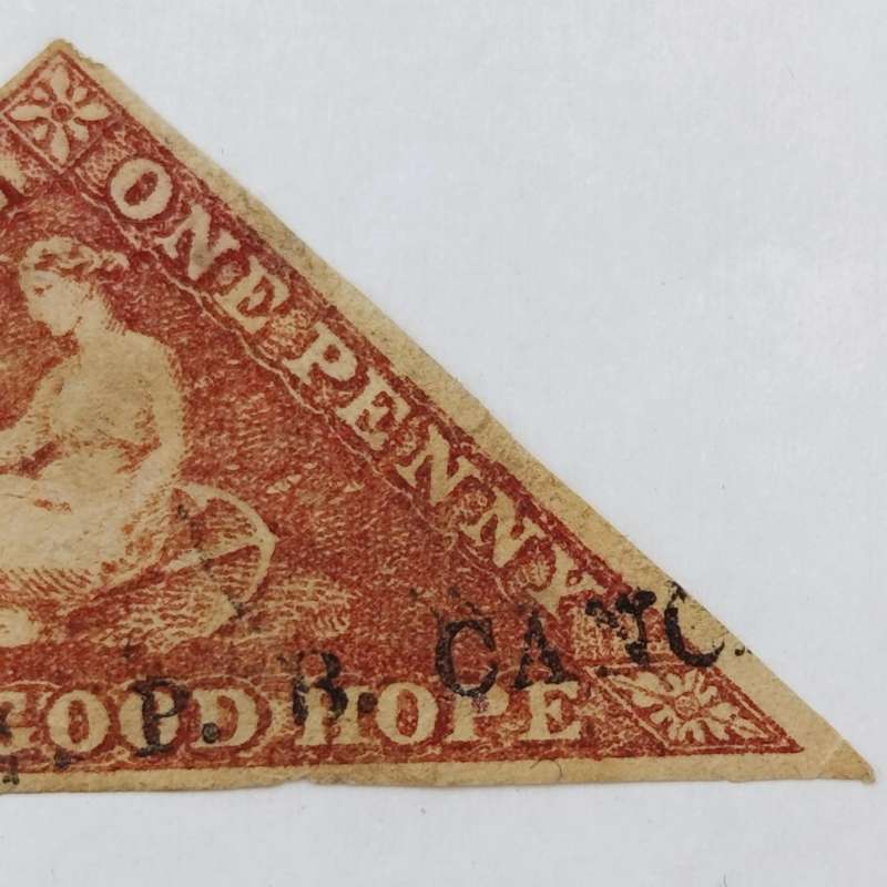 Cape Triangular one penny carmine red SACC 14 - 1864