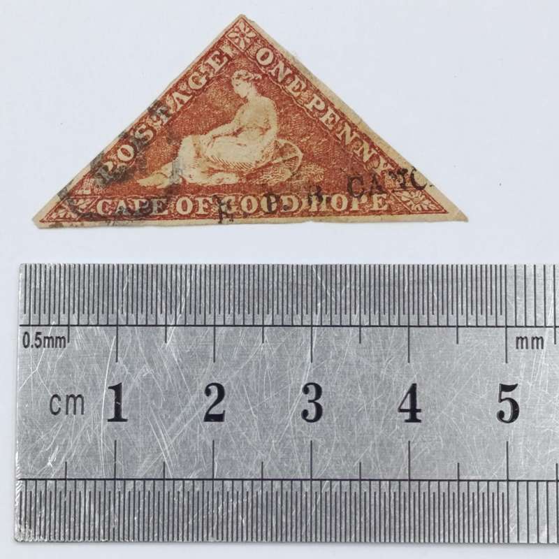Cape Triangular one penny carmine red SACC 14 - 1864