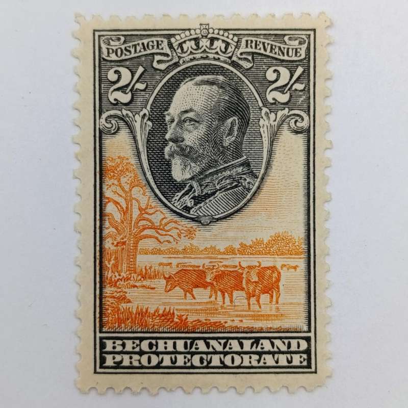 Bechuanaland Protectorate Lot of 6 mint hinged stamps George V up to 2/6
