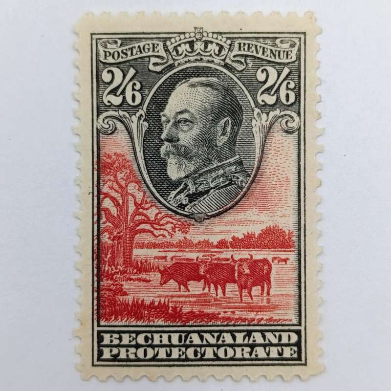Bechuanaland Protectorate Lot of 6 mint hinged stamps George V up to 2/6