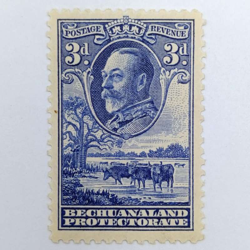 Bechuanaland Protectorate Lot of 6 mint hinged stamps George V up to 2/6