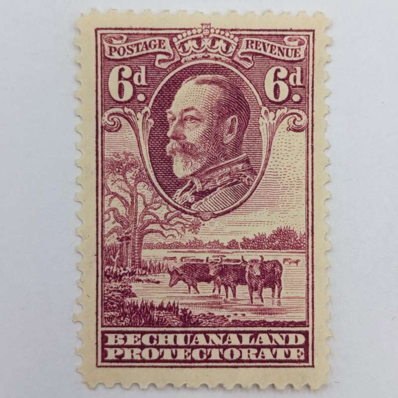 Bechuanaland Protectorate Lot of 6 mint hinged stamps George V up to 2/6