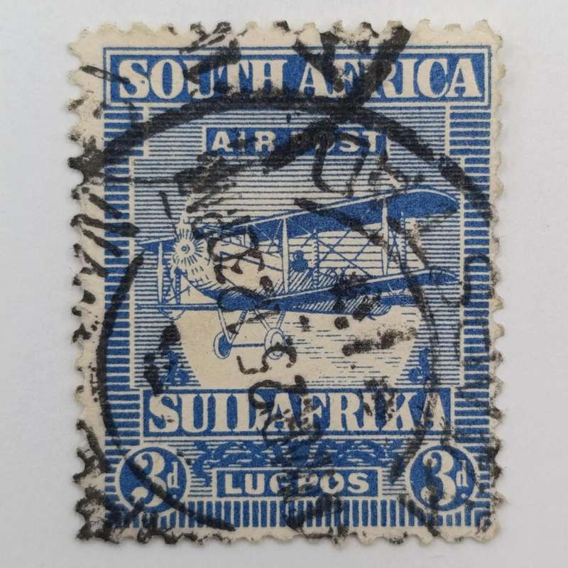 South Africa First airmail issue set of stamps