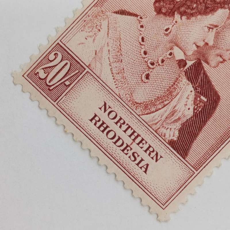 Northern Rhodesia SACC 49 Silver Wedding 20 shilling stamp