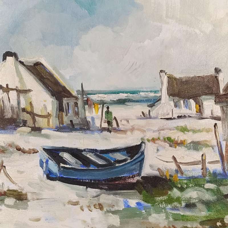 Hendrik van Aswegen oil painting on board
